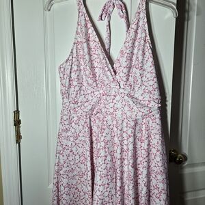 BloomChic Floral Pink and White One Piece Swimsuit